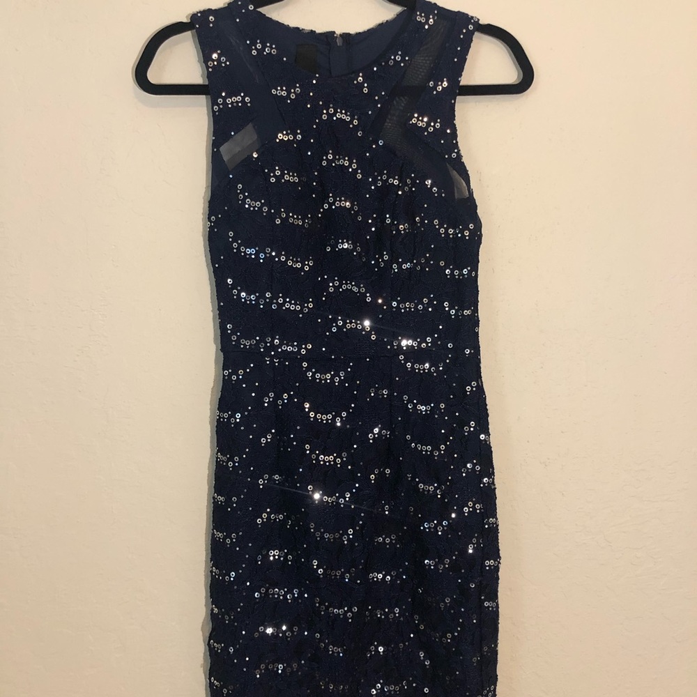 Navy homecoming dress